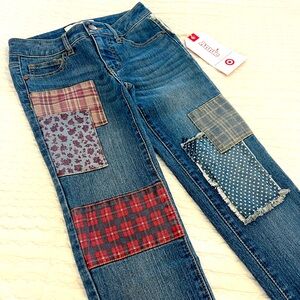 Annie for Target Collab! Girls’ Patchwork Jeans 👖, Size 8